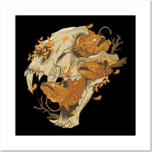 Home Skull Eel T-Shirt Posters and Art